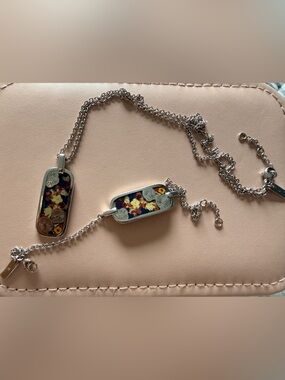 Cacharel Floral Necklace and Bracelet